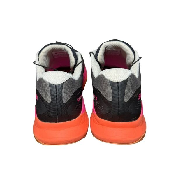 Salomon Gray Trail Shoe with Pink and Orange Midsole main image 4